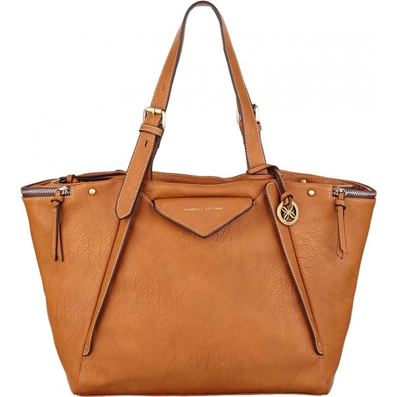 orange and white bag