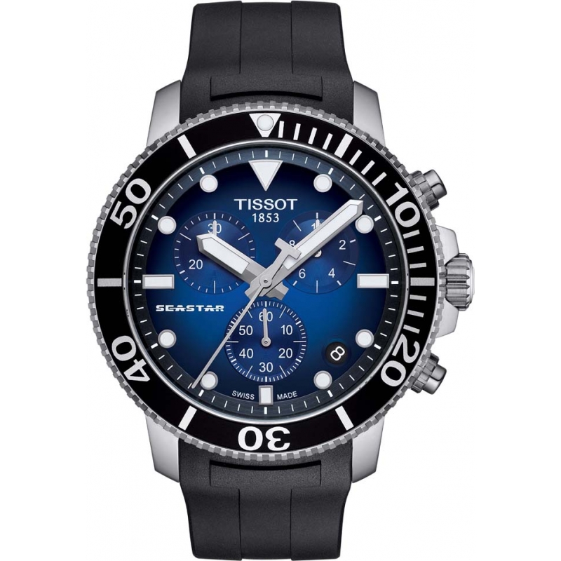Black T1204171704100 Tissot Seastar 1000 Watch | ChrisElli